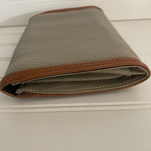 Vintage Nikki Nonno Set of 2 Clutch Handbag Black and Tan Pebble Leather Purse - Picture 4 of 11